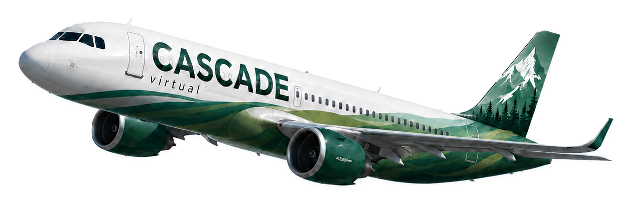 Cascade Evergreen forest livery aircraft